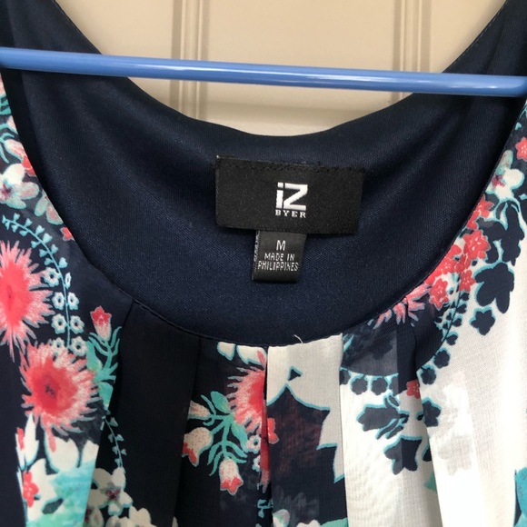 Blue floral dress size medium - Picture 3 of 3